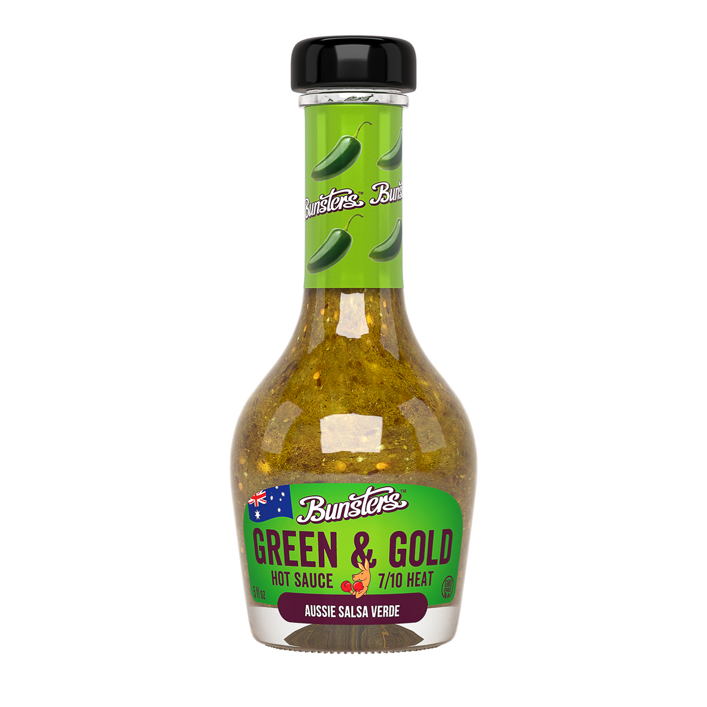 Bunsters Green and Gold Hot Sauce