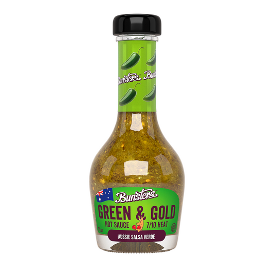 Bunsters Green and Gold Hot Sauce