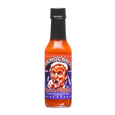 Democrats, You're Fired Trump's 2016 Presidential Hot Sauce
