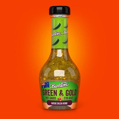 Bunsters Green and Gold Hot Sauce