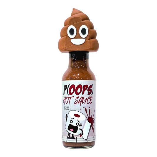 P(OOPS) Hot Sauce with 3D Printed Poop Emoji Bottle Topper