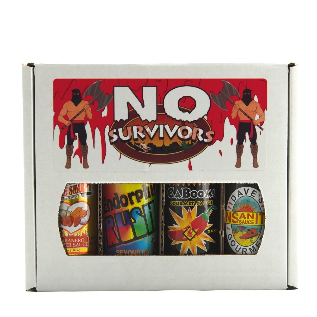 No Survivors Hot Sauce Box