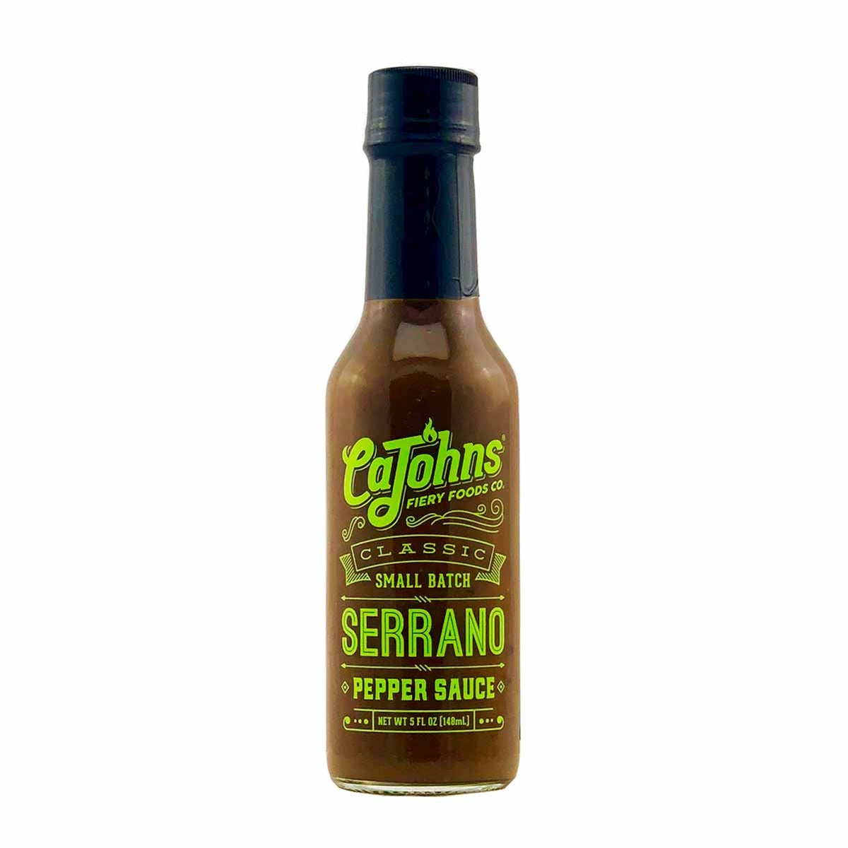 Cajohn's Classic Serrano Hot Sauce
