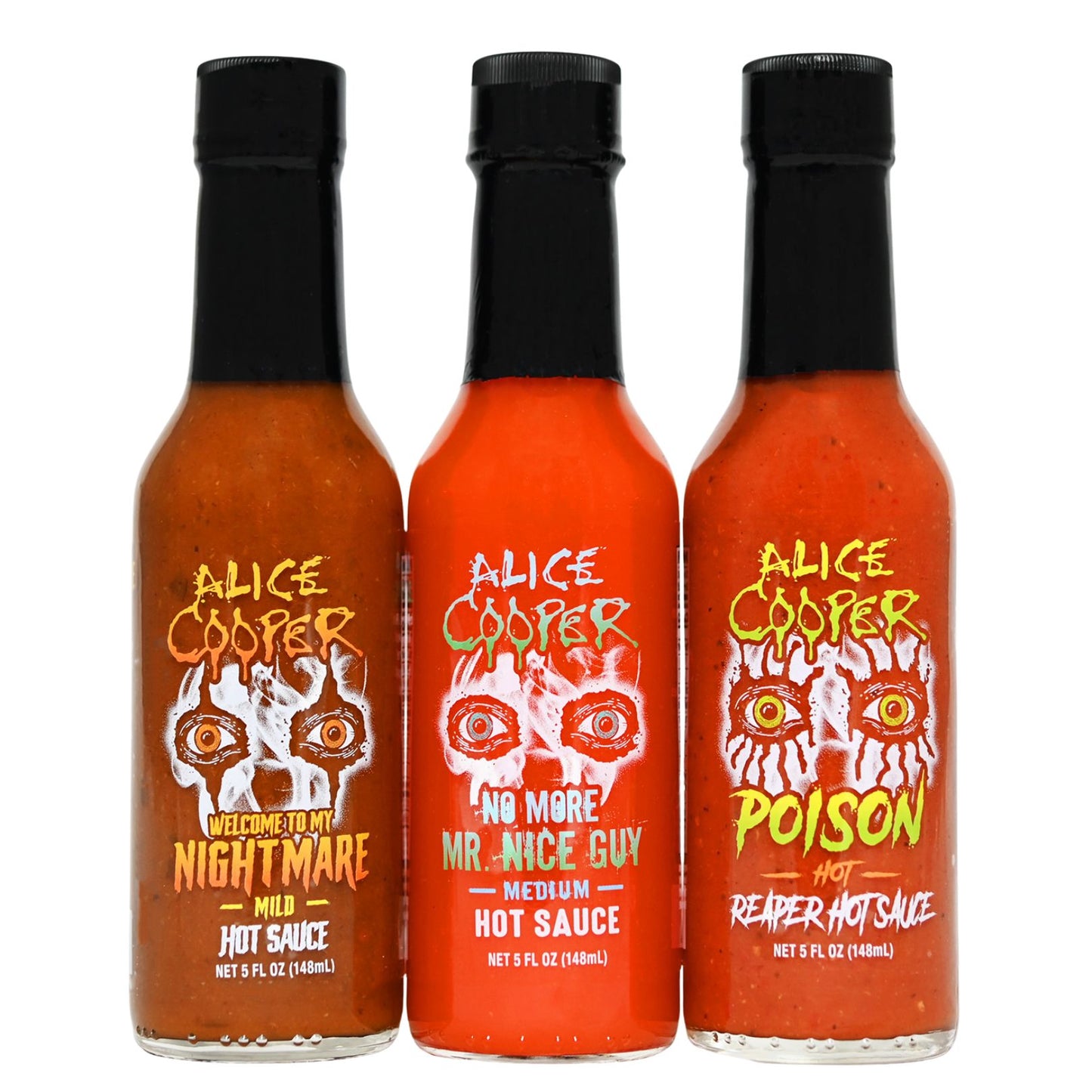 Alice Cooper Hot Sauce 3 Pack
