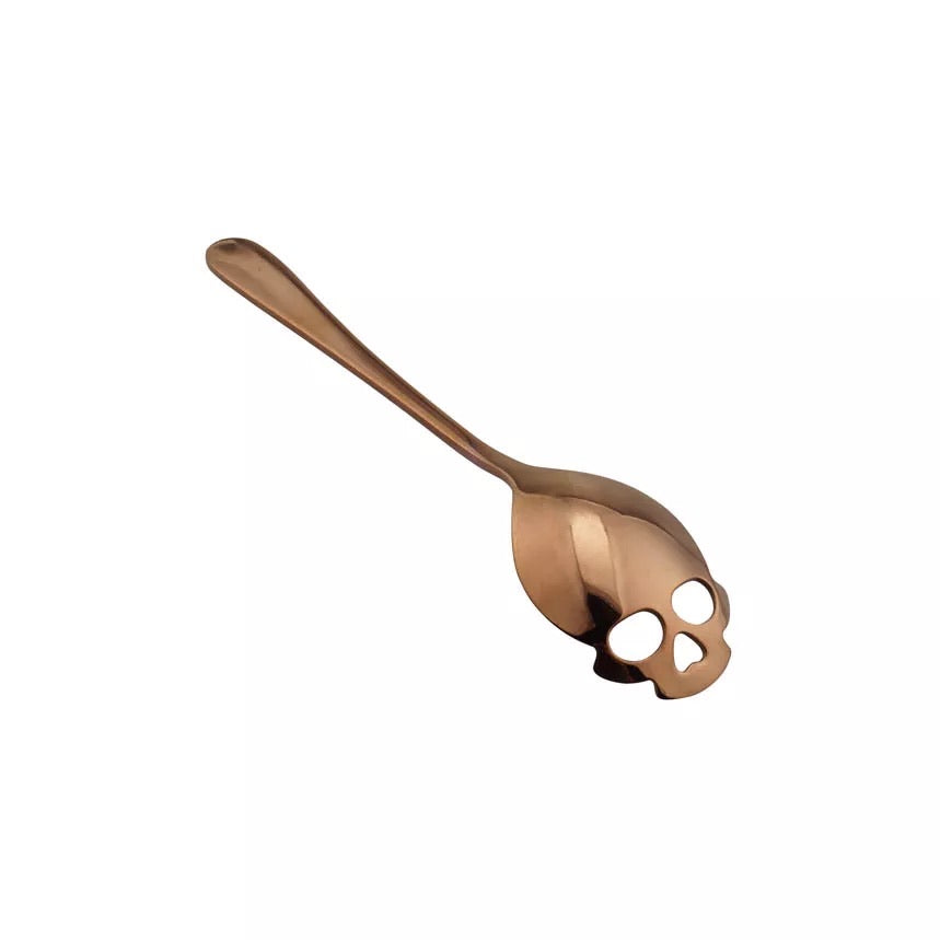 Rose Gold Skull Spoon