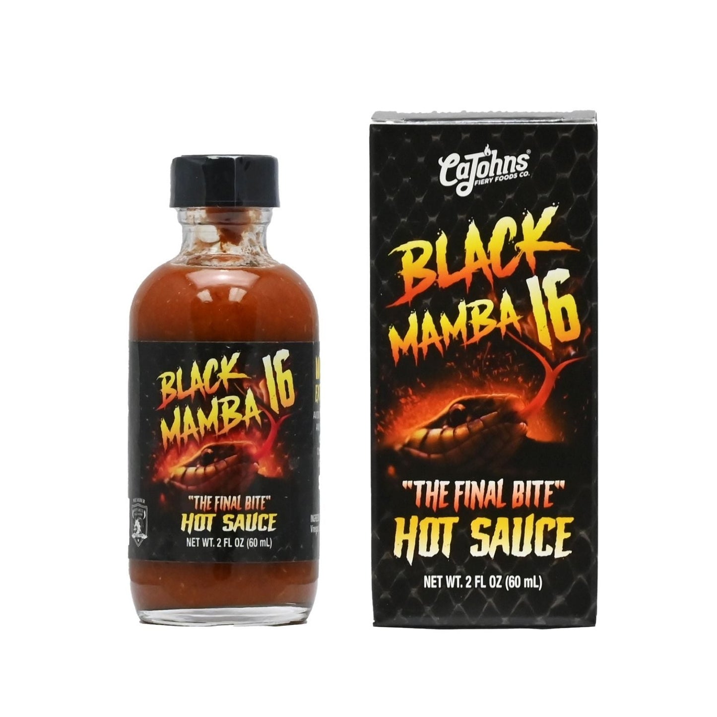 CaJohn's Black Mamba 16 Final Bite Hot Sauce